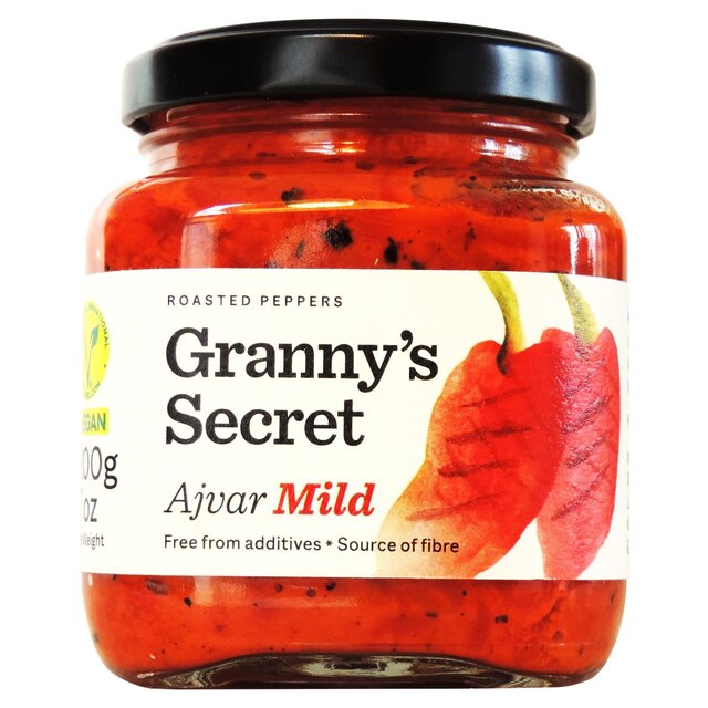 Granny's Secret Ajvar Ajvar suave pimiento rojo asado extendido 200 g