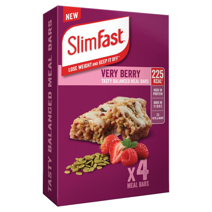Slimfast muy muy berry comed bar múltiple 4 x 60g