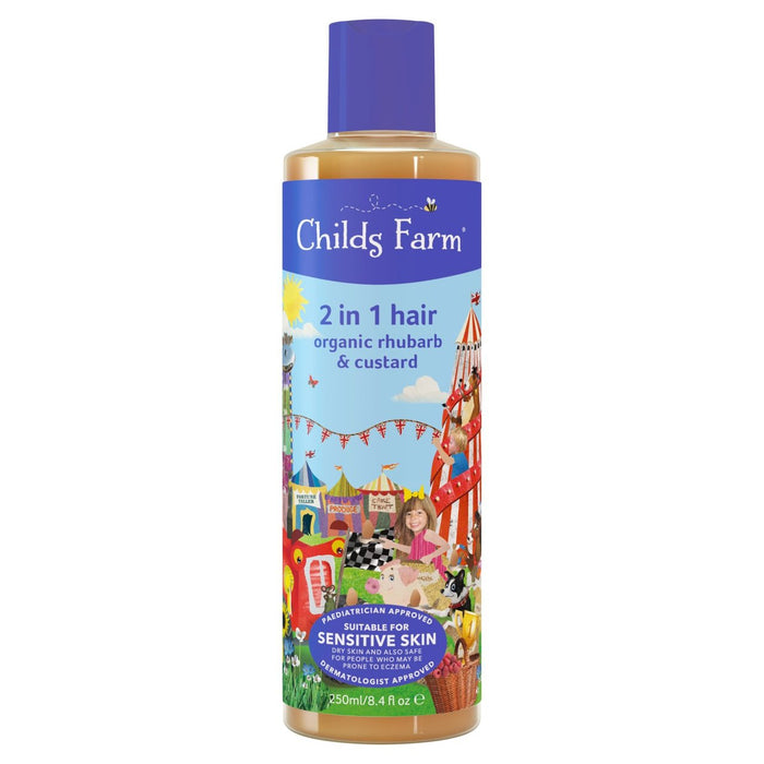 Child Farm Kids Rhubarb & Custard 2 en 1 Shampooing & Conditionner 250ml