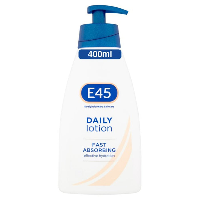 E45 tägliche Lotion für sehr trockene Hautpumpe 400 ml