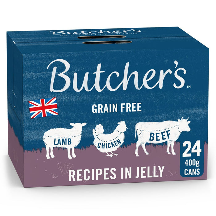 Butcher's Recettes in Jelly Dog Food Tins 24 x 400g