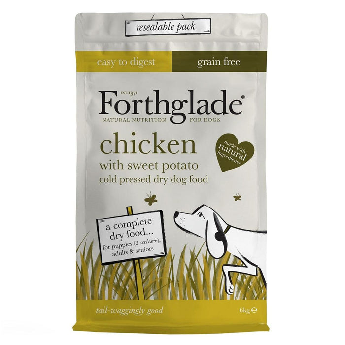 Forthglade Cold Pressed Grain Free Chicken & Sweet Potato Dry Dog Food 6kg
