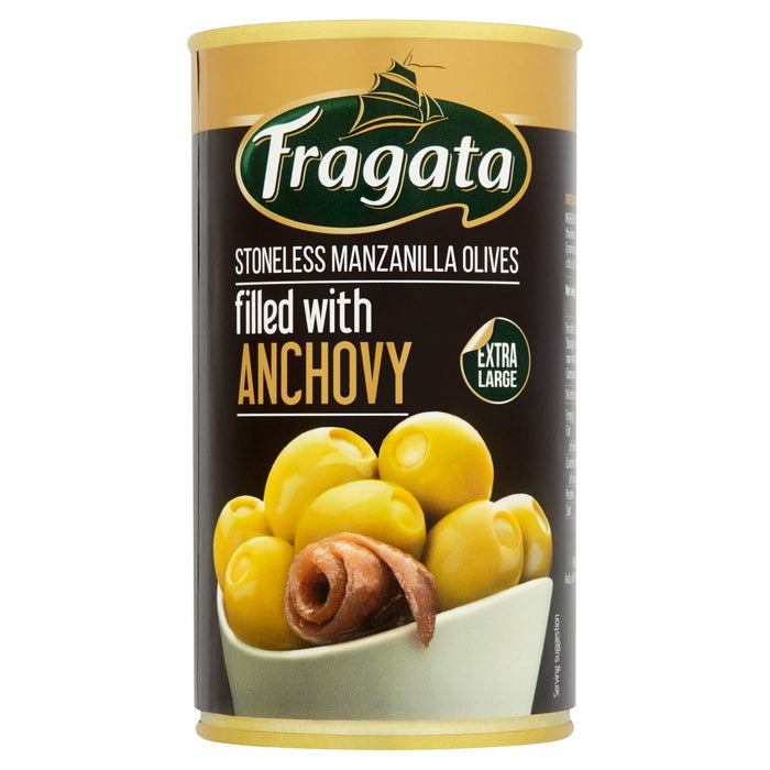 Fragata Anchovy Olives relleno en Brine 350g