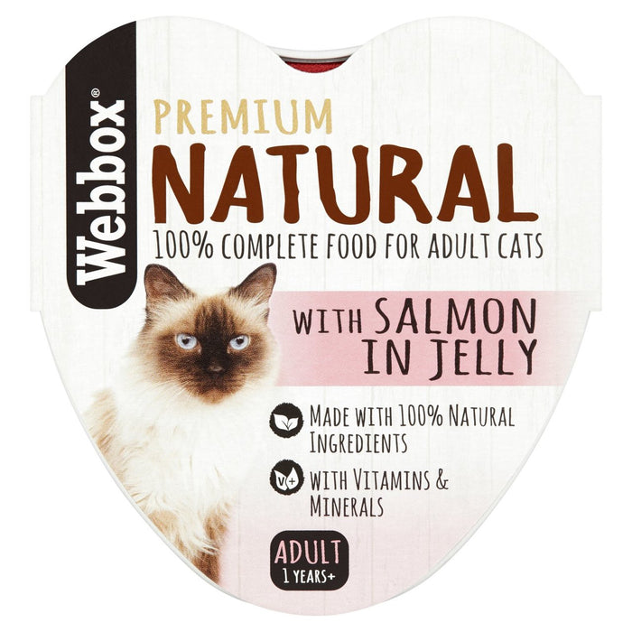 Webbox Natural Salmon en Jelly Heart Alu 85G
