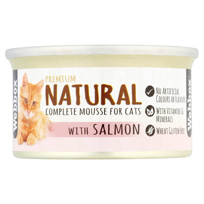Webbox Naturals Salmon Mousse für Katzen 85G