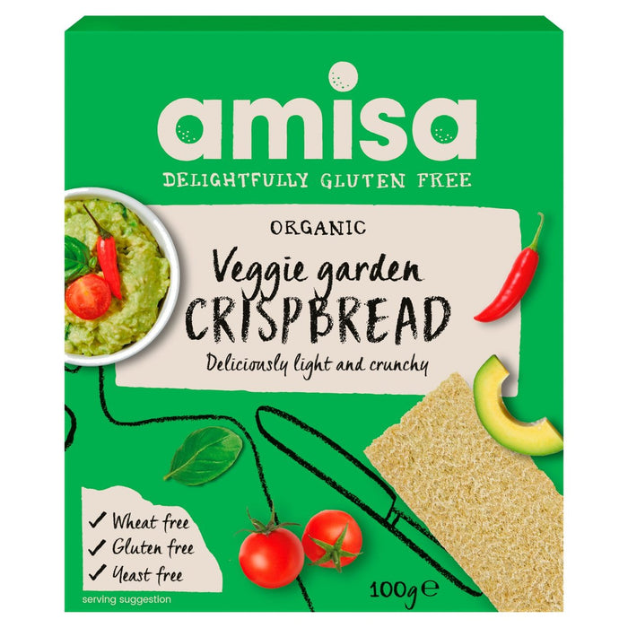 AMISA Orgánica Gluten Gluten Vegete Vegetal Crispbread 100G