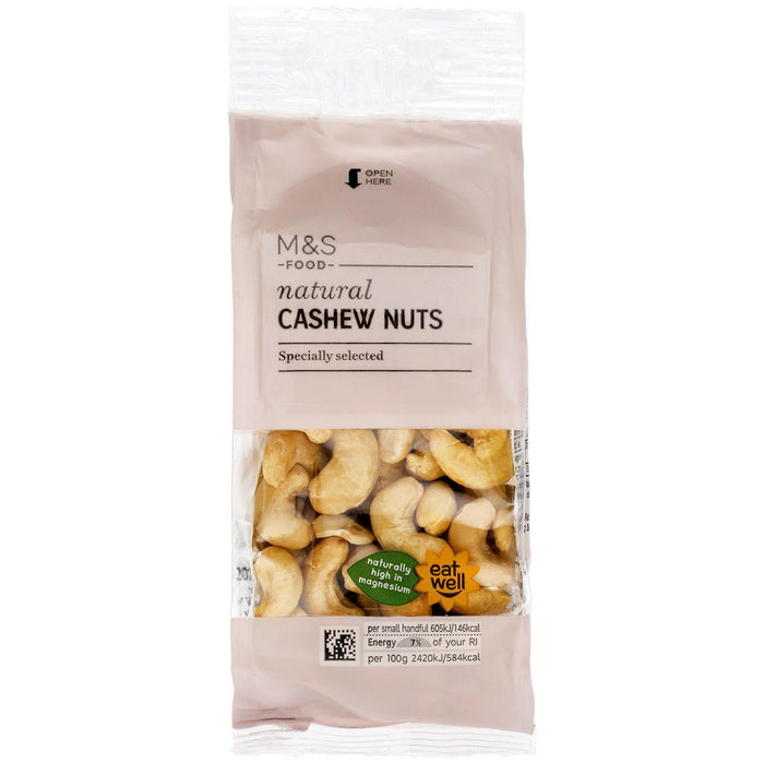 M & S Natural Cashew Nuts 150g